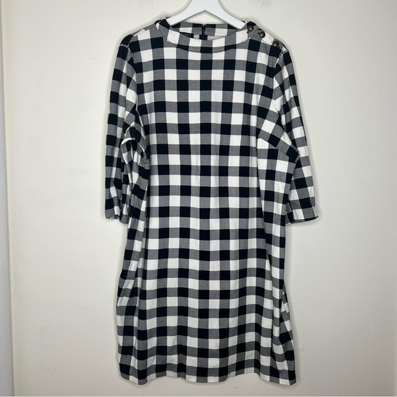 Talbots Gingham Petite Shift Dress Size 2X - Picture 1 of 7